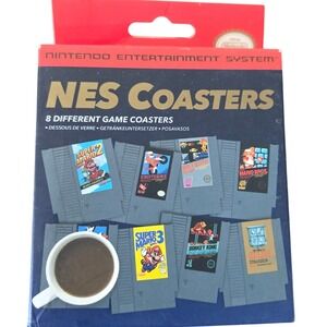 Nintendo NES Coasters Super Mario Donkey Kong Zelda New in Box Set of 8